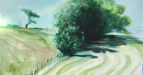 'Bruselas Dworp' (Watercolor) von Claudio Pincas Feldman, Malerei kaufen auf Singulart