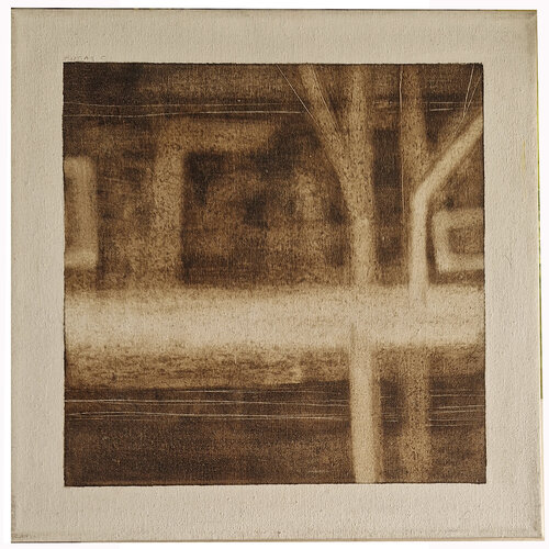 Abstracto en Betunen Marrones Claudio Pincas Feldman