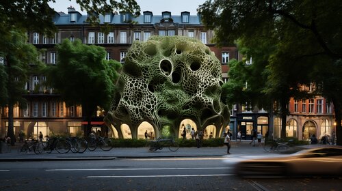 Green Design Building von Claudio Pincas Feldman, Digital kaufen auf Singulart