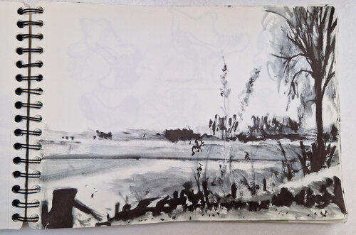 Retranchement landscape di Claudio Pincas Feldman, Disegno in vendita su Singulart