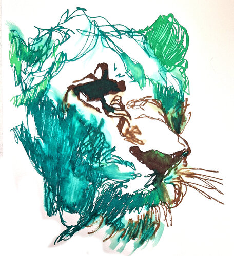 leon 018 by Claudio Pincas Feldman, Drawing for Sale on Singulart