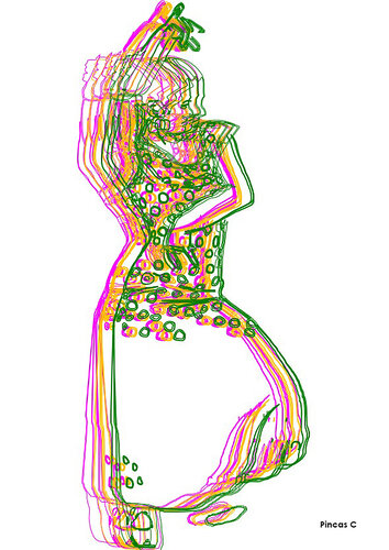 Flamenco Dibujo 01 by Claudio Pincas Feldman, Drawing for Sale on Singulart
