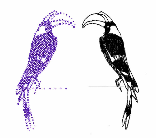 Ave Tropical ( version a mano y digital) by Claudio Pincas Feldman, Print for Sale on Singulart