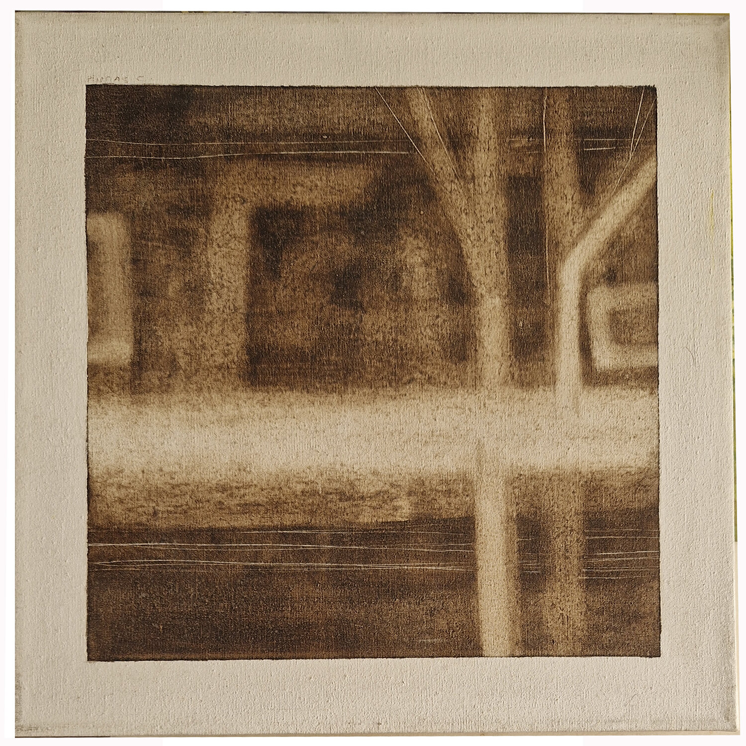 Abstracto en Betunen Marrones Claudio Pincas Feldman