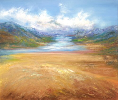 Gold seascape von Ludmilla Ukrow, Malerei kaufen auf Singulart