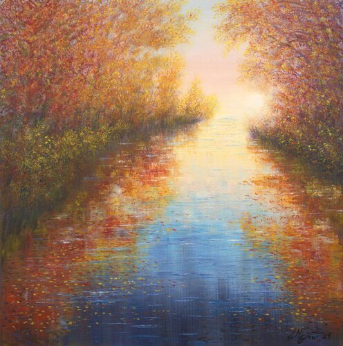 Abstract autumn von Ludmilla Ukrow, Malerei kaufen auf Singulart