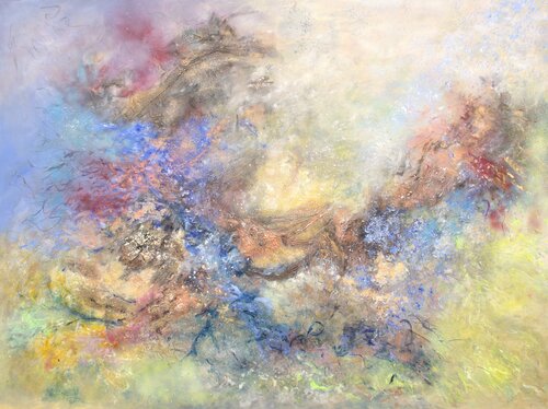 Abstract Galaxy van Ludmilla Ukrow, Schilderij te koop op Singulart