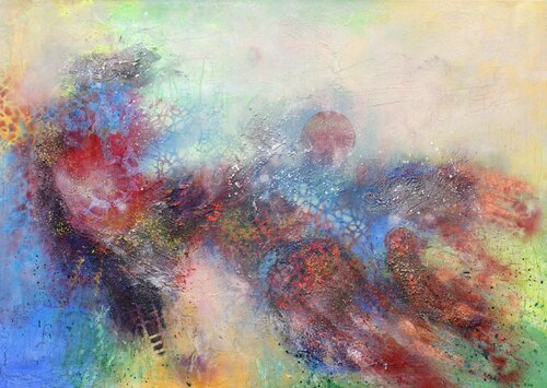 Abstract Cosmic odyssey von Ludmilla Ukrow, Malerei kaufen auf Singulart