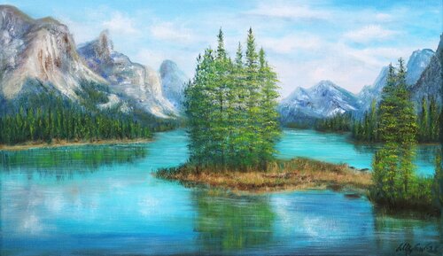 Alberta Nationalpark by Ludmilla Ukrow, Painting for Sale on Singulart
