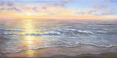 Sunset ocean von Ludmilla Ukrow, Malerei kaufen auf Singulart