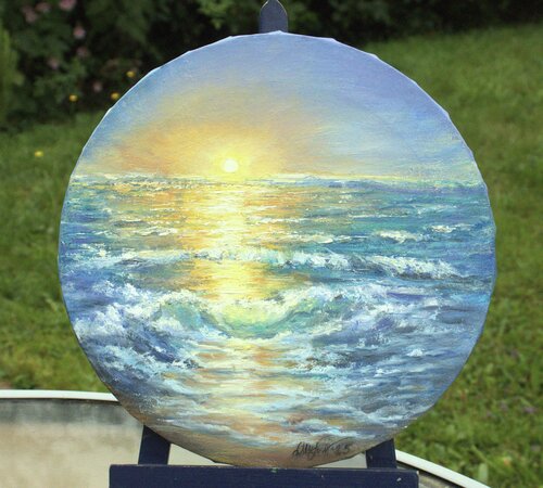 Sea sunset van Ludmilla Ukrow, Schilderij te koop op Singulart