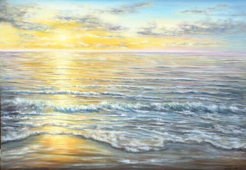 Ocean mood van Ludmilla Ukrow, Schilderij te koop op Singulart