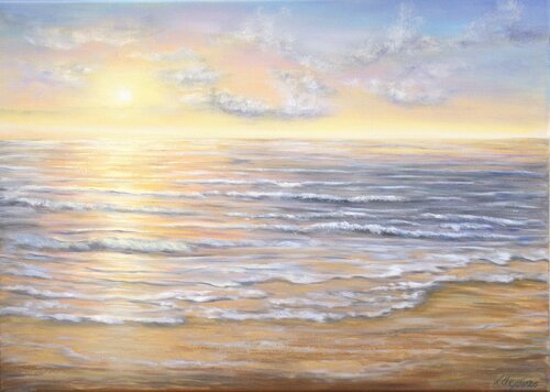 Abstract seascape by Ludmilla Ukrow, Painting for Sale on Singulart