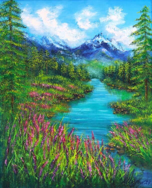 Mountains landscape Ludmilla Ukrow