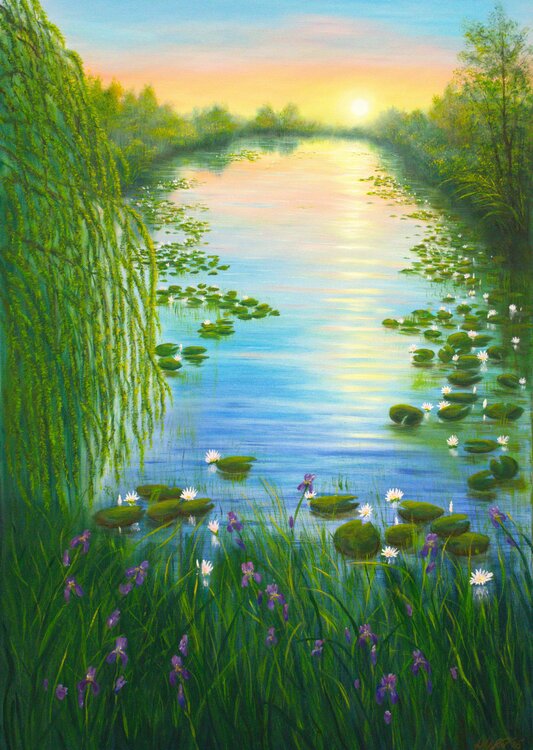 Water lily pond Ludmilla Ukrow