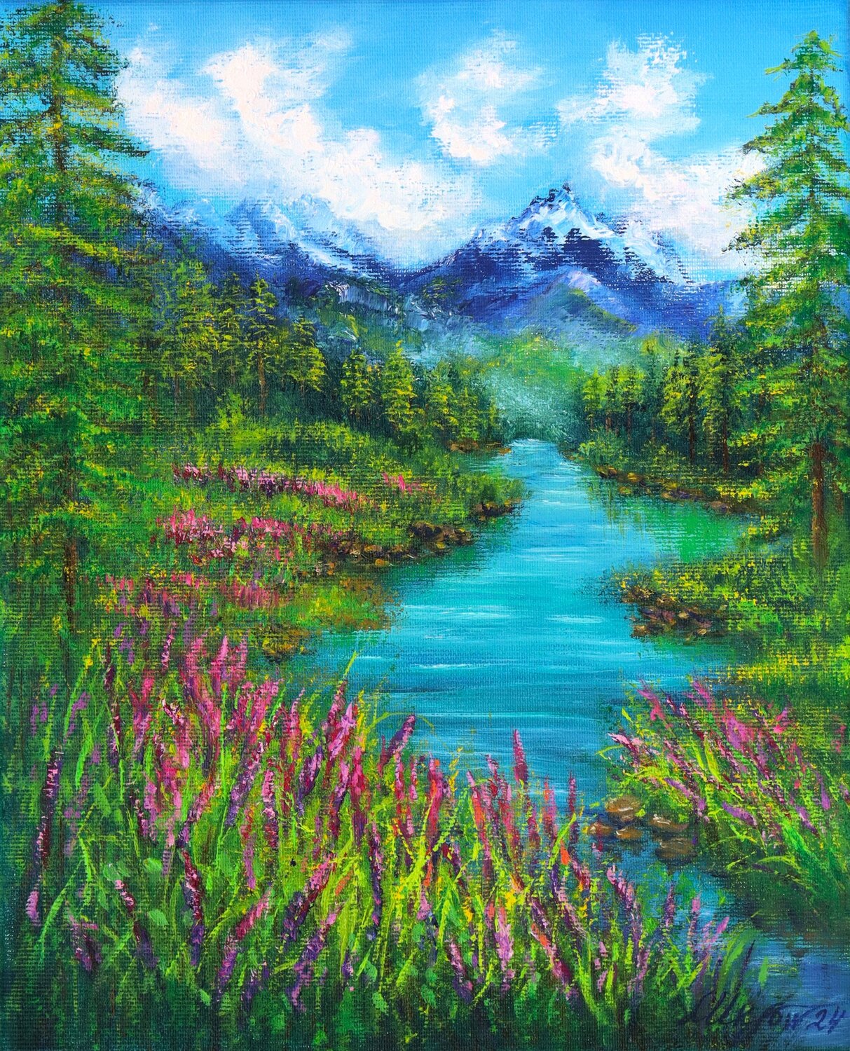Mountains landscape Ludmilla Ukrow