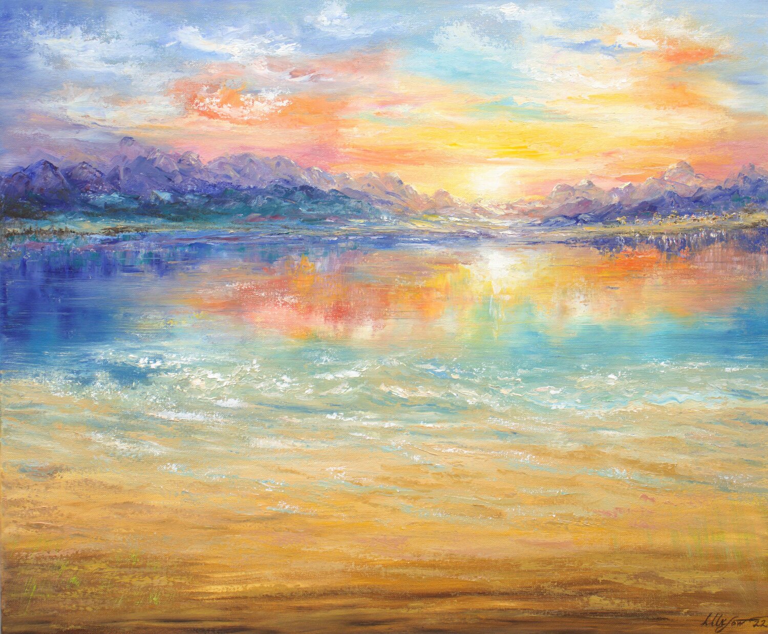 Seascape abstract 2 Ludmilla Ukrow