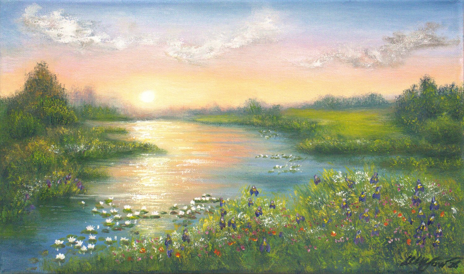 Silent evening Ludmilla Ukrow Originalgemälde zu verkaufen