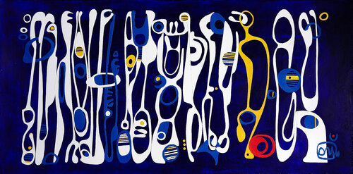 Glyphe n°17 van Isabelle Dominjon, Schilderij te koop op Singulart