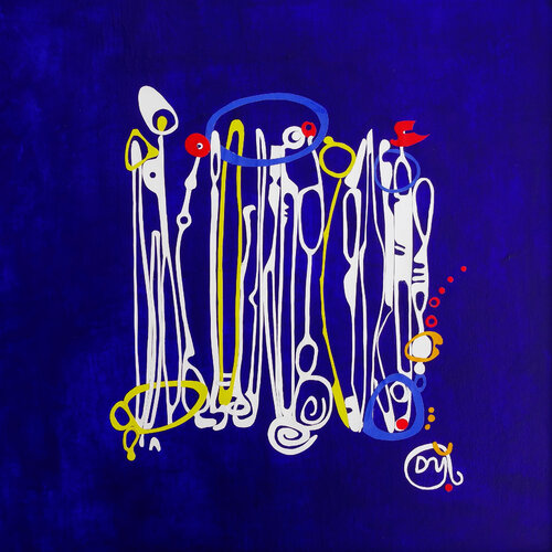 Glyphe n°14 van Isabelle Dominjon, Schilderij te koop op Singulart