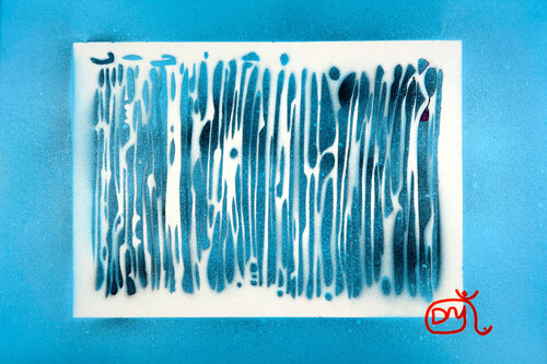 Aéroglyphe n°3 van Isabelle Dominjon, Schilderij te koop op Singulart