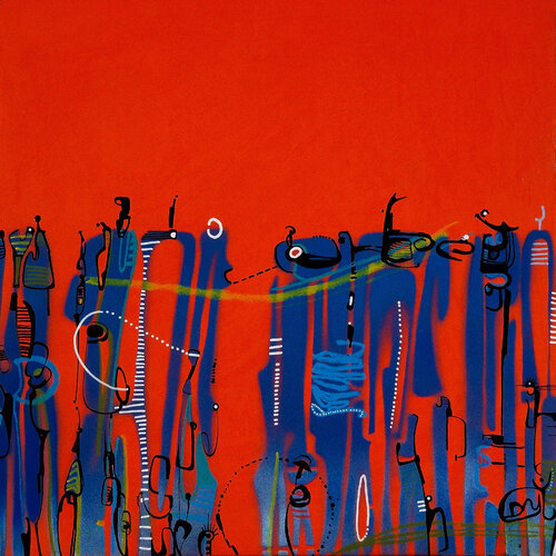 Aéroglyphe n°8 van Isabelle Dominjon, Schilderij te koop op Singulart