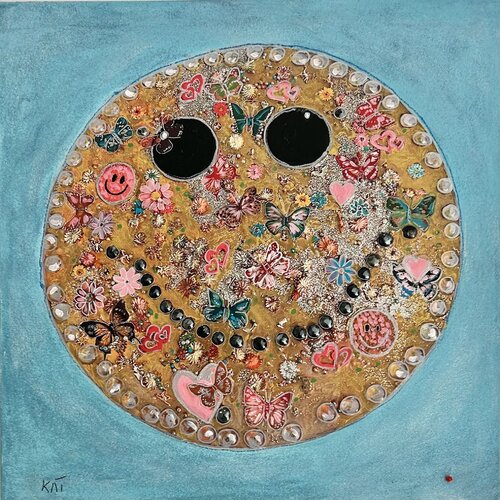 Happie CELESTE di Kat Lassen, Pittura in vendita su Singulart