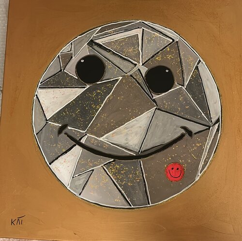 Happie Kubus di Kat Lassen, Pittura in vendita su Singulart