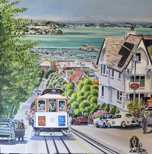 San Francisco Movies von Francis Stanzione, Malerei kaufen auf Singulart