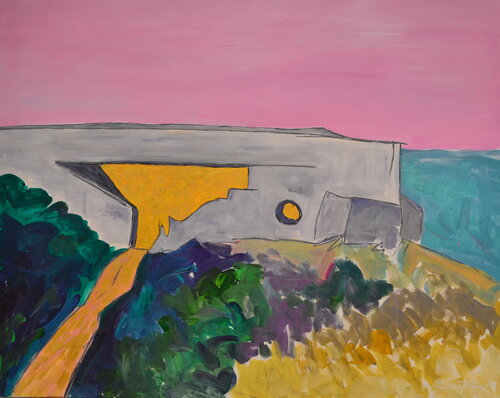 Bubble Gum Sky Bunker by Fabien Cristo-Manuel, Painting for Sale on Singulart