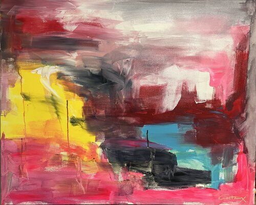 Étang bleu by Fabien Cristo-Manuel, Painting for Sale on Singulart