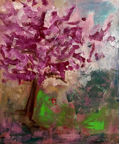 Pommier en floraison by Fabien Cristo-Manuel, Painting for Sale on Singulart
