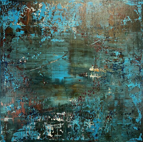 Abstrakt 2303 - "Rost & Patina V" par Inga Knaak, Peinture en vente sur Singulart