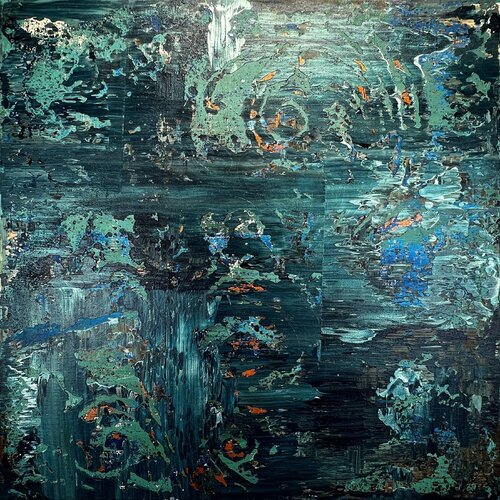 Abstrakt 2307 - "Hidden" van Inga Knaak, Schilderij te koop op Singulart