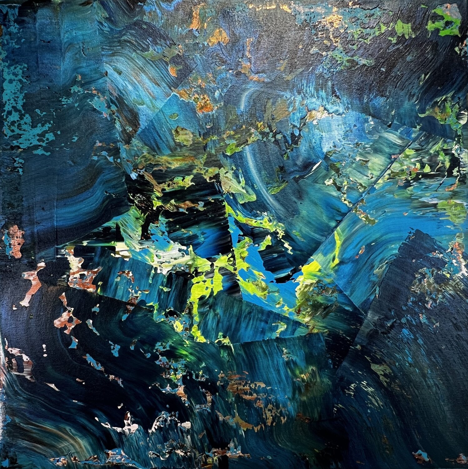 Abstrakt 2401 - "Wasserstrudel" Inga Knaak