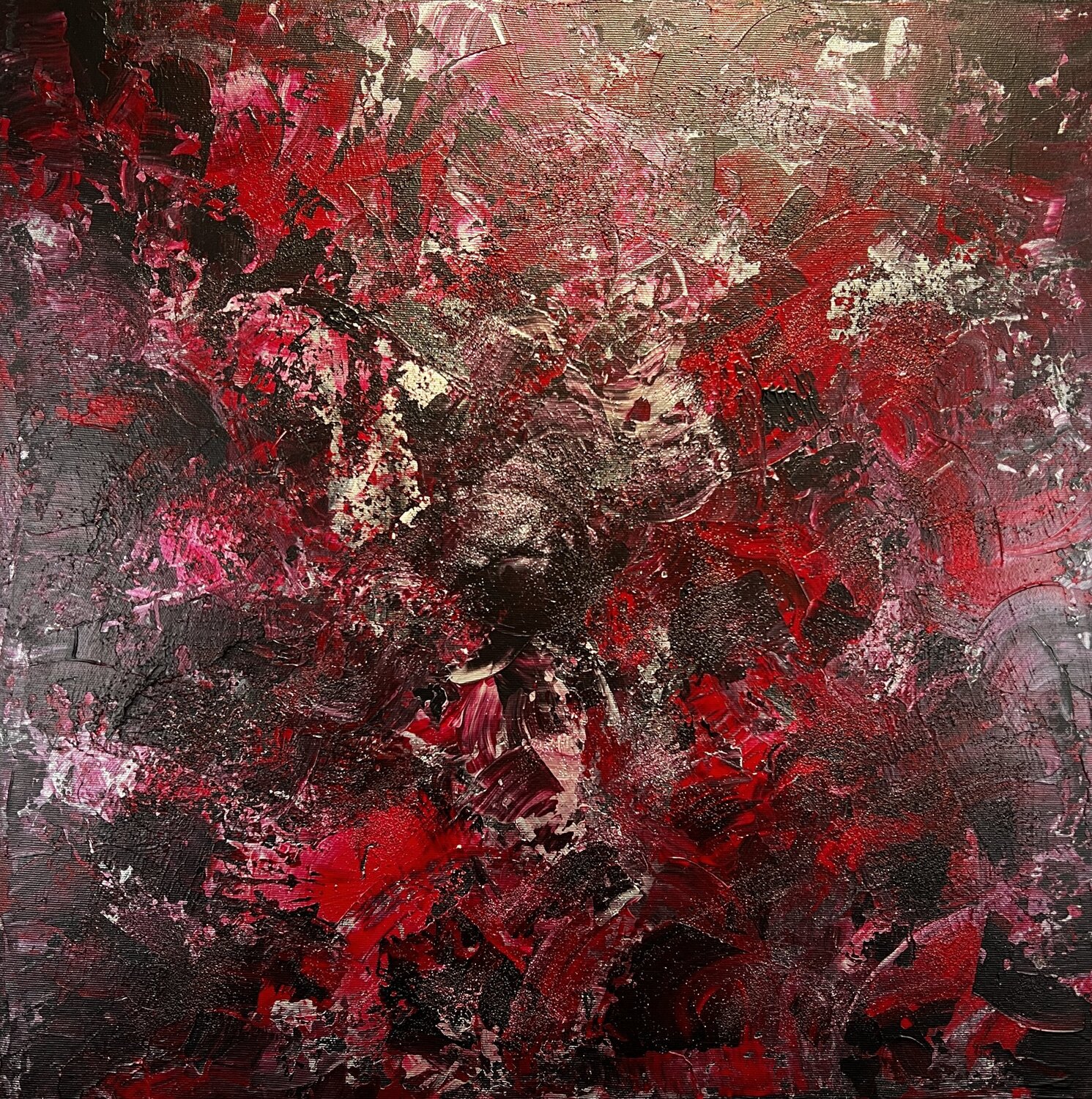 Abstrakt 2424 - "Glut" Inga Knaak