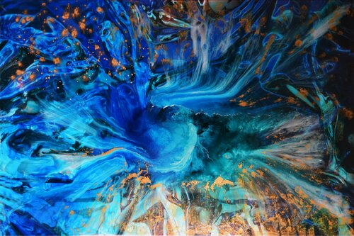 Dancing Water/ Seascape / Large painting di Anna Sidi-Yacoub, Pittura in vendita su Singulart
