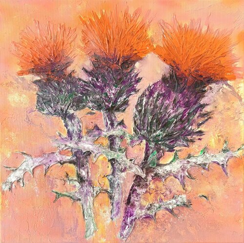 Wilddisteln #04 de Robert Tietz, Pintura a la venta en Singulart