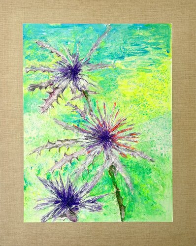 Wilddisteln #05 by Robert Tietz, Painting for Sale on Singulart