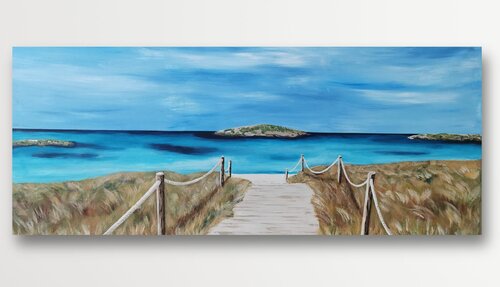 Formentera - Panorama van Angela Weidner, Schilderij te koop op Singulart