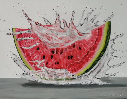 Wassermelone von Angela Weidner, Malerei kaufen auf Singulart