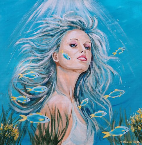 Unter Wasser von Angela Weidner, Malerei kaufen auf Singulart