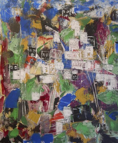 Pueblos Blancos van Alfred Eggensperger, Schilderij te koop op Singulart