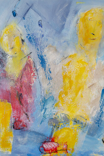 Mitten im Leben van Alfred Eggensperger, Schilderij te koop op Singulart