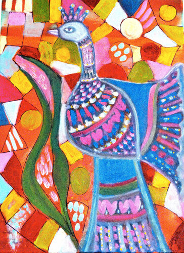 make love not war van Nalini Shanthi Cook, Schilderij te koop op Singulart