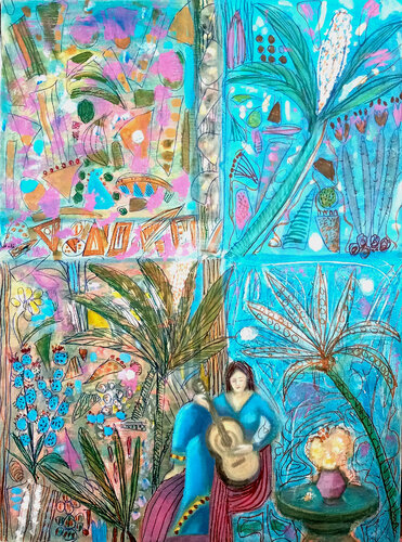 I was lost  now I am found van Nalini Shanthi Cook, Schilderij te koop op Singulart