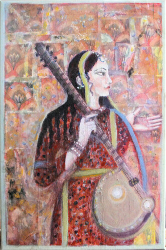 you were never reallyhere van Nalini Shanthi Cook, Schilderij te koop op Singulart