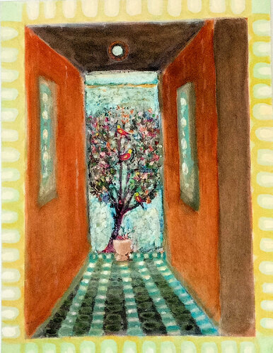 passage to paradise van Nalini Shanthi Cook, Schilderij te koop op Singulart