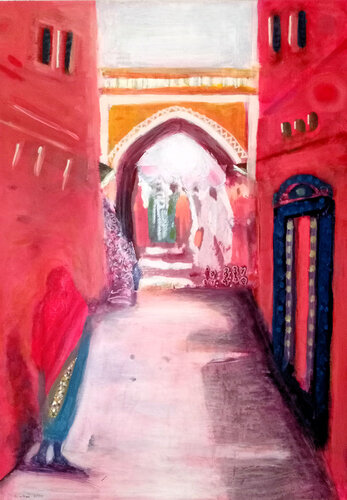 there is no looking back by Nalini Shanthi Cook, Painting for Sale on Singulart