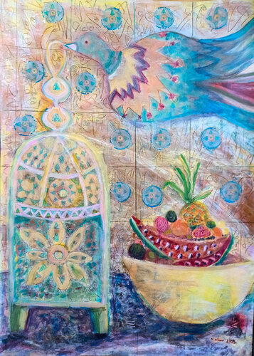 fruita exotica by Nalini Shanthi Cook, Painting for Sale on Singulart
